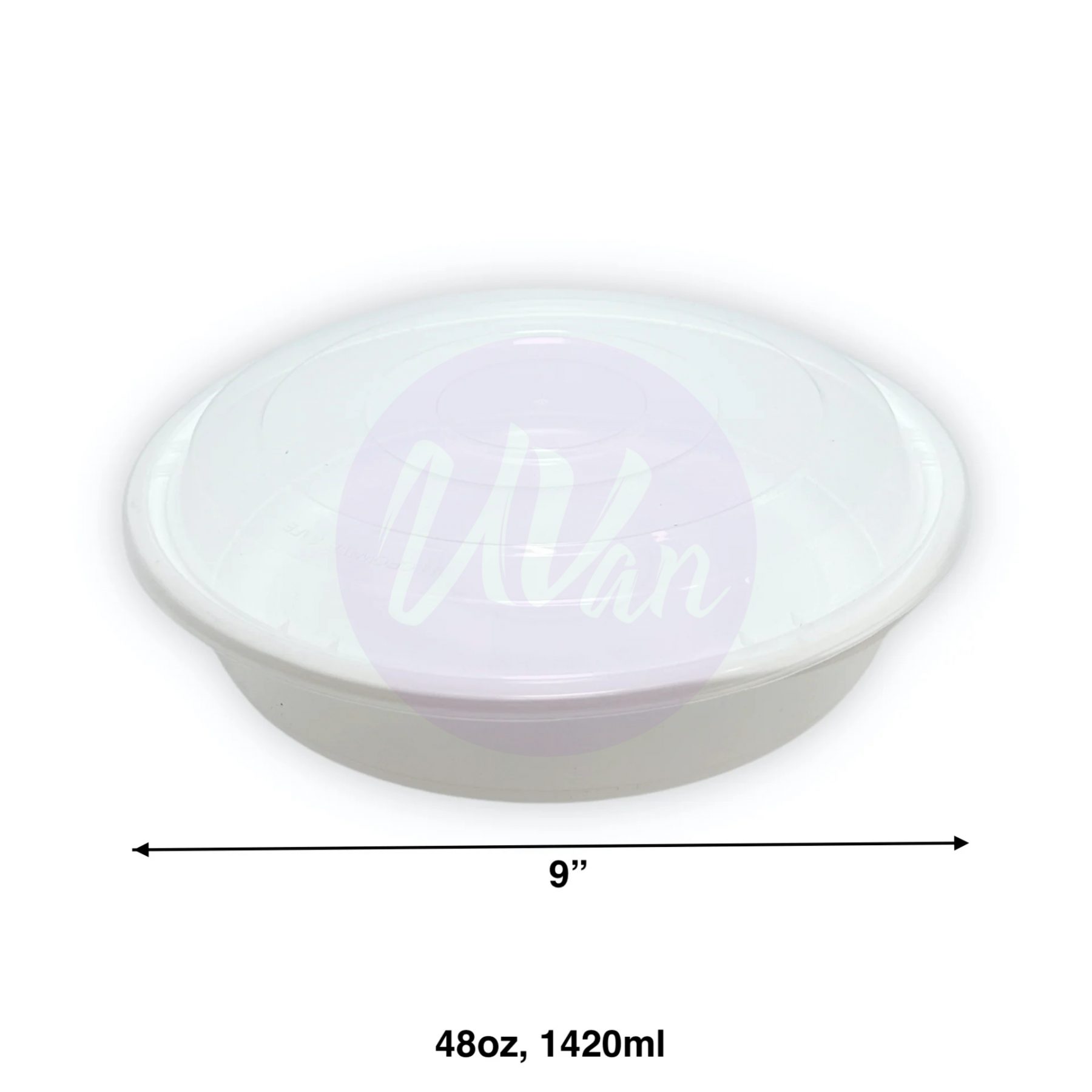 9.1 inch Round Container 48 oz-Set – UVan Enterprises LTD | Disposable ...