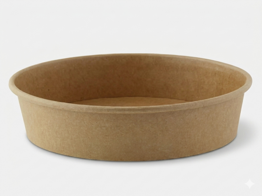 26oz / 750ml Kraft Round Paper Container Fit 180mm – UVan Enterprises ...
