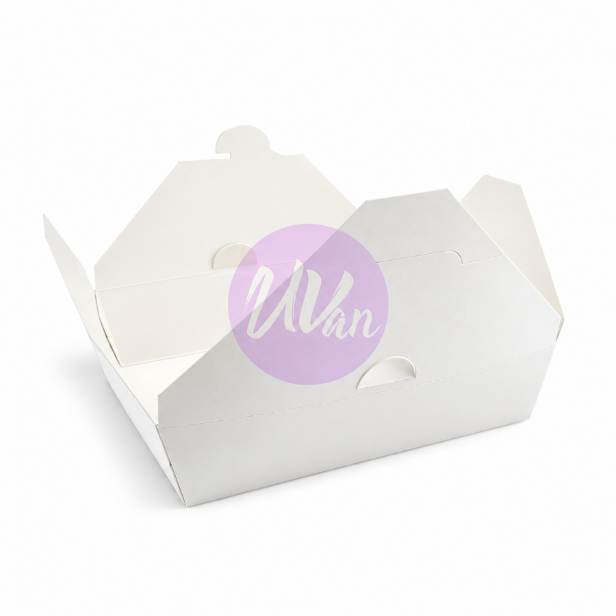 #3 66oz Paper Take-Out Box with Hole