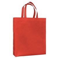red reusable shopper bag